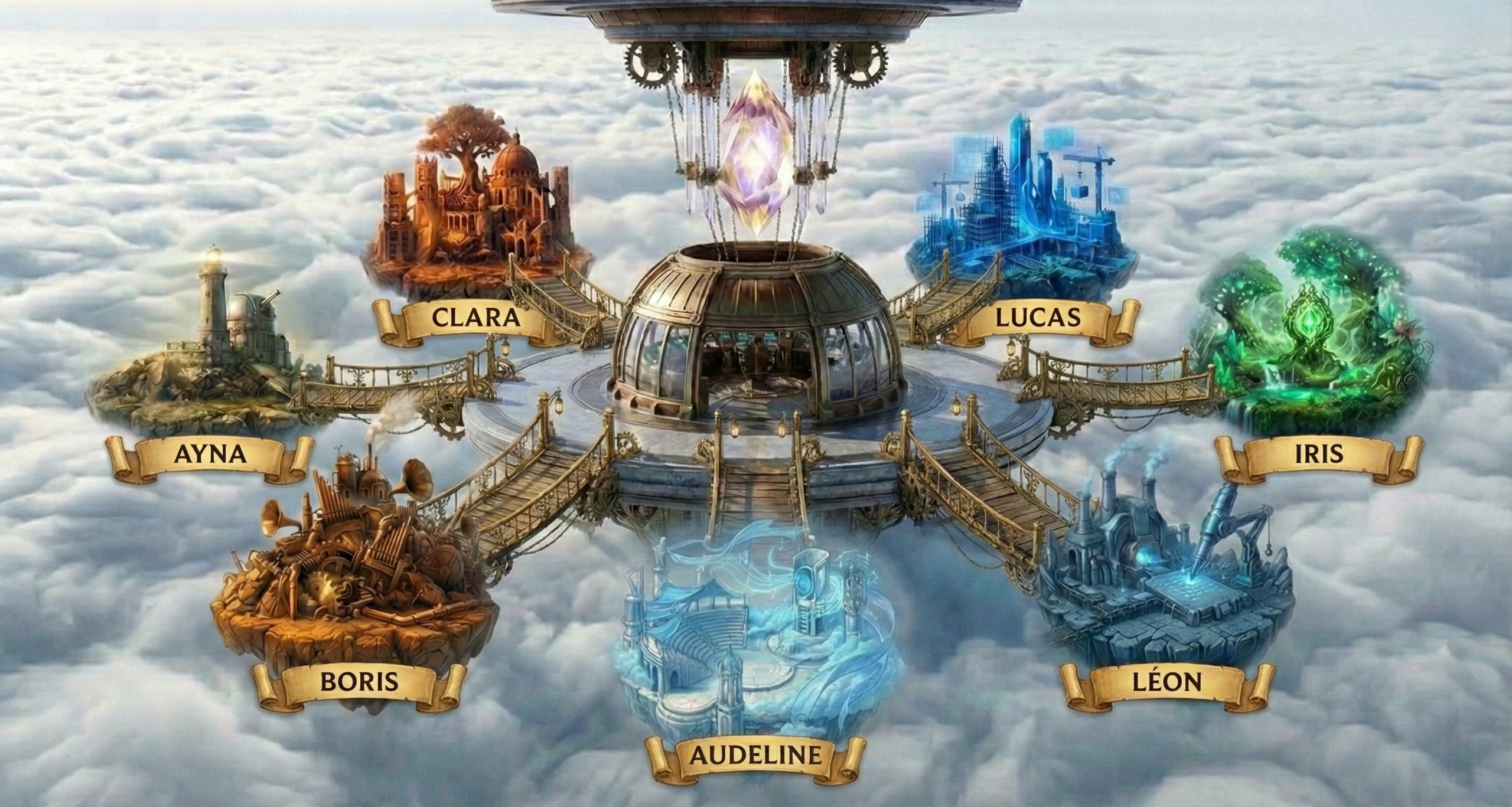 Illustration Les 7 Sphères